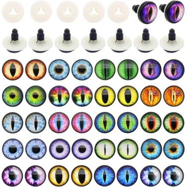 Imagem de Julie Wang 20 Pares De Olhos Segurança Dragão 16 Mm Para Bichos Pelúcia, Artesanato Bonecas, Urso Brinquedo Crochê Amigurumi Com Arruela 1,6 Cm