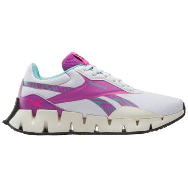Imagem de Reebok Tênis feminino Zig Dynamica STR, Ftwr Branco Vintage Chalk Purple Rave, 35 EU