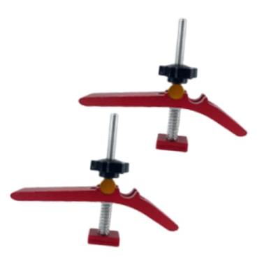Imagem de Generic 2x Grampos de fixação em T com parafusos T e braçadeira de ação rápida à prova de ferrugem Silder para marcenaria, furadeiras, gabaritos CNC