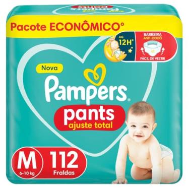 Imagem de Fralda Pampers Pants Ajuste Total Tamanho M 112 Unidades