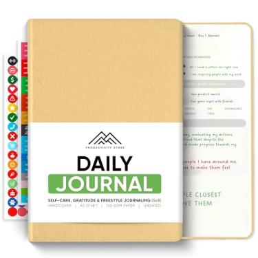 Imagem de Melhor diário para homens e mulheres - Gratidão, Manifestação e Diário Guiado com Instruções para Crescimento Pessoal (A5, Creme) - PRODUCTIVITY STORE