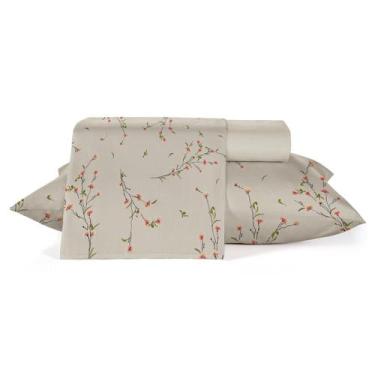 Imagem de Jogo Lençol TEKA Casal Percal 150Fios Diamante 4Pçs Todo Estampado Mac