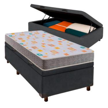 Imagem de Cama Box Bau + Colchão Solteiro D20 Inducol