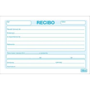 Imagem de Bloco Recibo Comercial Sem Canhoto 50 Folhas - Tilibra