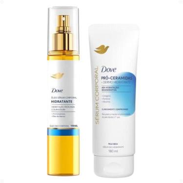 Imagem de Kit Dove Hidratante Pró-Ceramidas: Óleo Sérum Deo Corporal 150ml e Sér