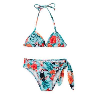 Imagem de Conjunto Biquini Infantil UV 50+ Mocinha - Vida Costeira Oficial, 3, T