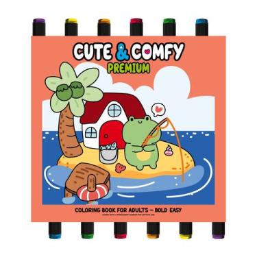 Imagem de Livro - Coleção Cute & Comfy - Premium Edition - Livro de Colorir Adul