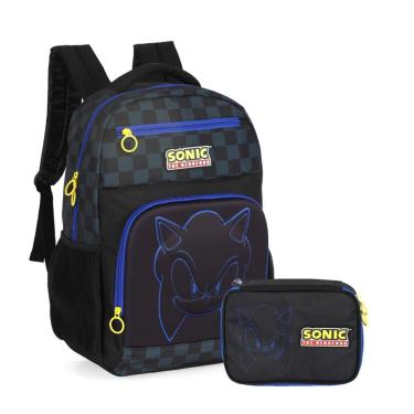 Imagem de Kit Mochila + Estojo Sonic The Hedgehog – Luxcel Oficial