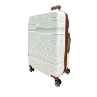 Imagem de Mala Grande 32Kg Polipropileno Inquebrável Branca Ultra Leve