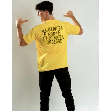Imagem de Camiseta Algodão Amarela Natan Por Aí Colmeia Forte