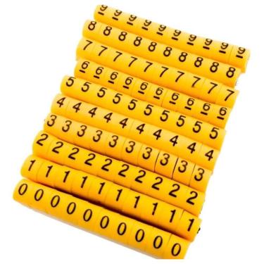 Imagem de Identificador Marcador Fios Cabos Anilhas 1000Pcs 0A9