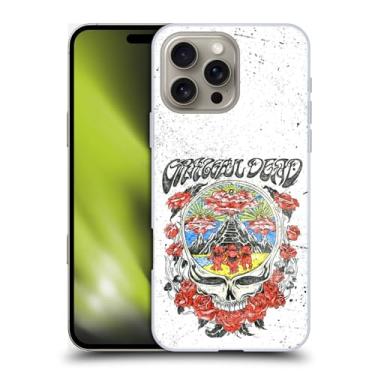 Imagem de Head Case Designs Capa rígida oficialmente licenciada Grateful Dead Rose Trends compatível com Apple iPhone 16 Pro Max