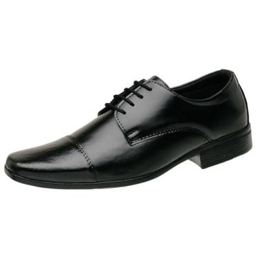 Imagem de Sapato Social Masculino Esporte Fino Clássico com Cadarço (Preto, BR, Adulto, Numérico, 37)