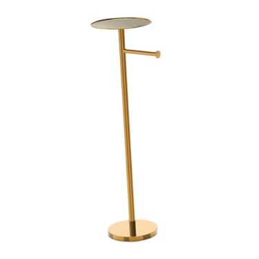 Imagem de Fenteer Suporte para rolo de papel higiênico de 25,79'', armazenamento de papel higiênico para banheiro, garagens de hotéis, casas de fazenda, Ouro