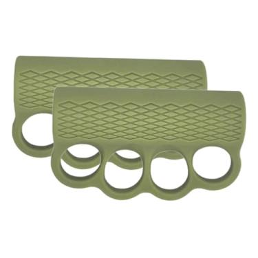 Imagem de simhoa Luvas de silicone leves para academia, alças portáteis para halteres, pinça para dedos para ginástica, treinamento cruzado, levantamento terra, Verde