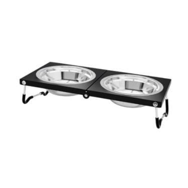 Imagem de Ｂｅｓｇａ Tigelas elevadas para cães e gatos para comida e água, pratos antiderrapantes fáceis de limpar, tigela elevada inclinada para gatinhos, cães pequenos,