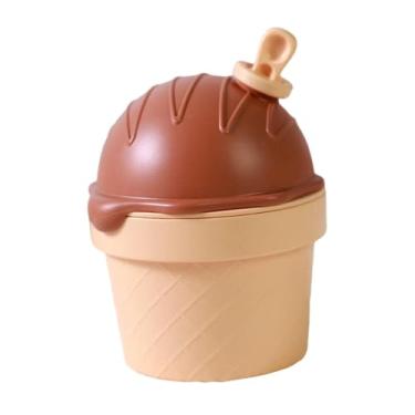 Imagem de Fenteer Umidificador portátil pequeno com 2 modos de pulverização, ajustável e à prova de vazamentos, ideal para decoração de mesa, lareira ou como presente, Marrom