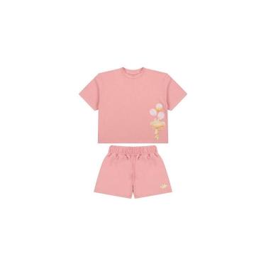 Imagem de Conjunto Curto Lilica Ripilica Blusa e Short Fun Kids Rosa