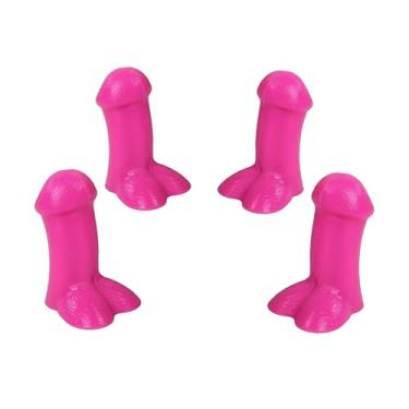 Imagem de Tampas de válvula de pneu engraçadas - 4 peças de tampas de haste de válvula de lápis, tampas de pneu de brincadeiras, acessórios universais de roda para carro, bicicleta, motocicleta, presentes de