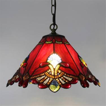 Imagem de Luminária pendente de luxo contemporânea para restaurante, com LED, estilo americano criativo, para sala de estar, quarto, hotel, villa, corredor, café, bar, escada, lustre de vidro colorido