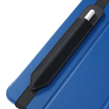 Imagem de MoKo Porta-lápis serve para Apple Pencil (Pro e USB-C e 1ª e 2ª geração), bolso elástico destacável para caneta Stylus com faixa elástica anexada à capa do iPad, preto