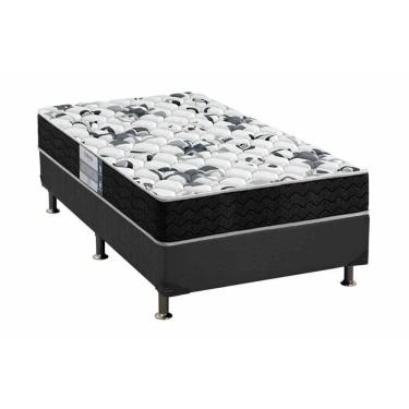 Imagem de Cama Box Solteiro: Colchão Anatômico Probel D28/Ep Advanced Tech1000 + Base Crc Suede Gray(88X188)