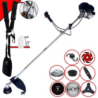 Imagem de Roçadeira Rt43lb25a Toyama 43cc + Trimmer + Escova + 5 Facas