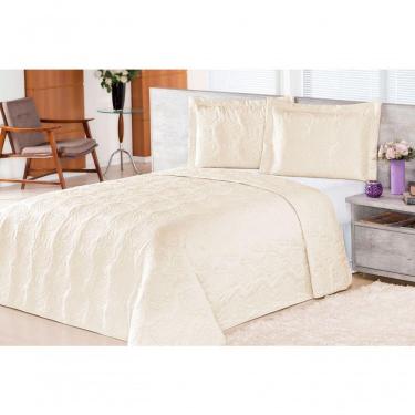 Imagem de Cobre Leito Pratic Rosas Solteiro 2 Pecas - Palha.