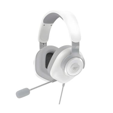 Imagem de Headset Gamer Havit Usb 7.1 Som estéreo surround 3D H2230U Cinza/Branco