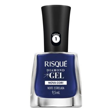 Imagem de Esmalte Risqué Diamond Gel Nova Cor Noite Estrelada 9,5ml