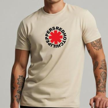 Imagem de Camiseta Banda Red Hot Chili Peppers Masculina Rock Tshirt Estilosa Al