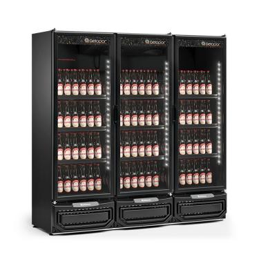 Imagem de Refrigerador Expositor Vertical 1468 Litros Preto Gelopar Gcbc-1450 Lb 220V