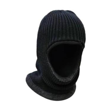 Imagem de harayaa Balaclava de inverno, máscara de esqui à prova de vento para pesca, patinação no gelo e esportes ao ar livre, Preto