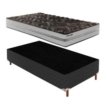Imagem de Cama Box Solteiro com Colchão D33 Unique Plus Duoface 20x88x188cm e Ba
