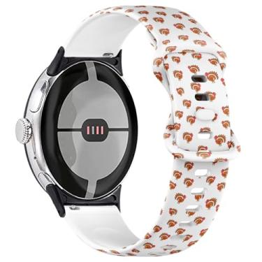 Imagem de Pulseira de silicone macia de substituição compatível com Google Pixel Watch 2 (2023)/Pixel Watch (2022)
