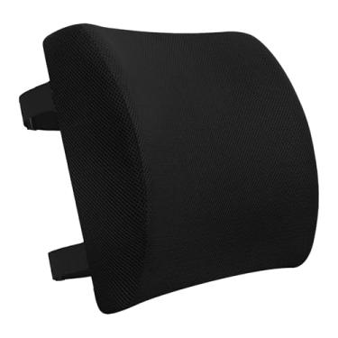 Imagem de Zialofi Almofada de apoio lombar ergonômica em tela ventilada para cadeiras e assentos gamer.