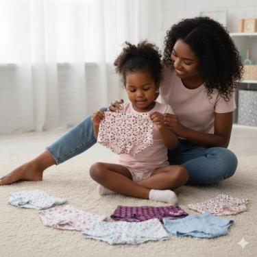 Imagem de Kit com 2 Calcinhas Boxer - Conforto e Estilo para Crianças - no-brand