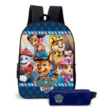 Imagem de Mochila Escolar Com Estojo Infantil Patrulha Canina  - Use Thuco, Patr