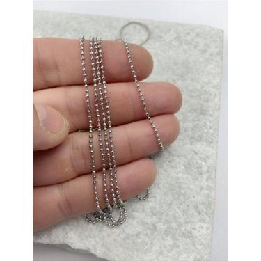 Imagem de Corrente Bolinha Aço Inox 1,5mm - Antialérgica - 1 Metro - no-brand