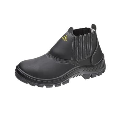 Imagem de Botina de Segurança MARLUVAS MICRO FIBRA Preto Bico PVC ELETRICISTA 70B19-E-BP 700283 CA 35841- Tamanho 38