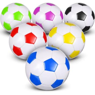 Imagem de Deekin, 6 peças de bolas de futebol, tamanho 5, coloridas com bomba