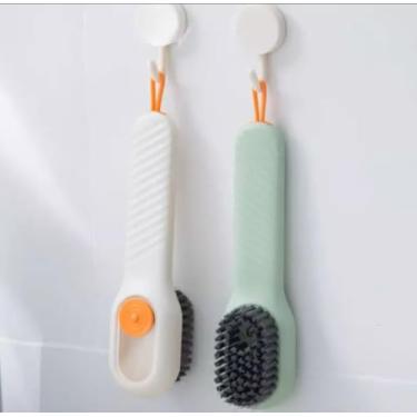 Imagem de Limpa Sapato, Escova Reservatório Profunda Multiuso Dispenser Detergente Tenis Adequado Para Calçados Como Tênis E Sapatos Casuais