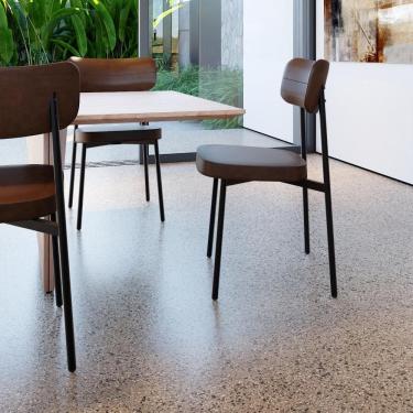 Imagem de Conjunto 4 Cadeiras de Jantar Revest Sintetico Alloa Est. Preta