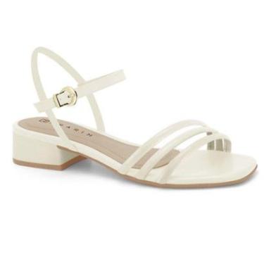 Imagem de Sandália Feminina Ramarim Saltinho Baixo Três Tiras Elegante Festa Confortável-Feminino