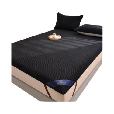 Imagem de Protetor De Colchão Impermeável E Respirável Com Listras, Capa Macia P