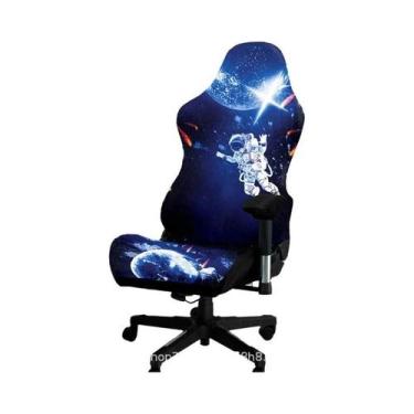 Imagem de Capa De Cadeira De Escritório Em Fibra De Leite Com Impressão Digital,