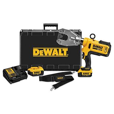 Imagem de Dewalt Alicate Crimpador de Cabos à Bateria, Ferramenta Ideal para Crimpar Cabos de Cobre e Alumínio, Acompanha 2 Baterias e Maleta de Transporte, Modelo DCE350M2, 20V