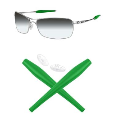Imagem de Mryok Orelhas de substituição para óculos de sol Oakley Crosshair 2.0 OO4044 - verde-escuro