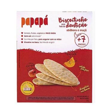 Imagem de Biscoito Sabor Abóbora e Maçã Papapá 36g