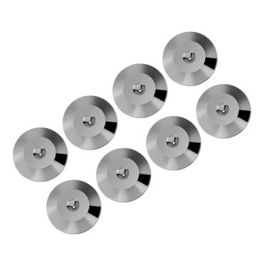 Imagem de Generic Tapete de Pés de Isolamento de Alto-falante Universal de Cobre Puro 25 X 4mm Base para Amplificador CD DVD Player Instrumento de Chassi, 8 Peças Ouro/prata/cor de Arma (Prata Preto)
